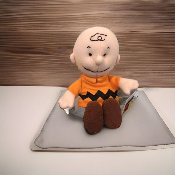 Vintage Peanuts Charlie Brown Mini Bean Bag Toy Plush Applause W/ Tags 8” - Picture 1 of 11